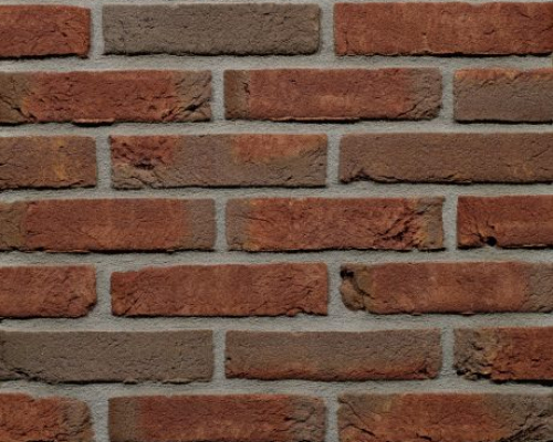 Metselsteen handvorm Geba 083 rood bont.