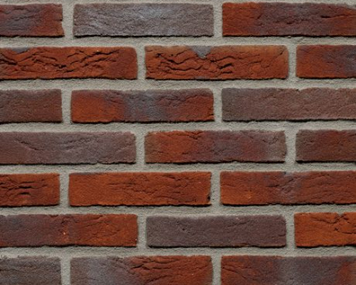 Metselsteen handvorm Geba 107 wijnrood bont.