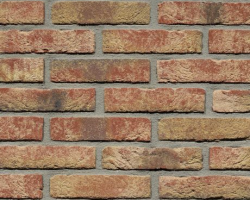 Steenstrip Geba 128 rood geel bont waalformaat.