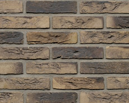 Metselsteen handvorm Geba 167 bruin grijs bont.