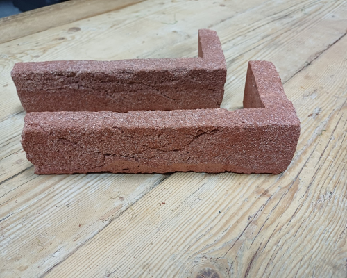 Hoekstrip rood geba 058 handvorm waalformaat.