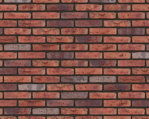 Steenstrip Geba 364 wasserstrich waalformaat rood/paars bont.