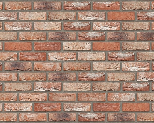 Steenstrip Geba 365 waalformaat rood bont.