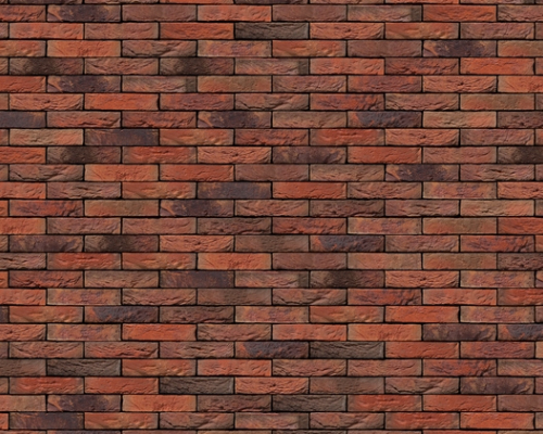 Steenstrip Geba 370 rood bruin genuanceerd handvorm waalformaat.