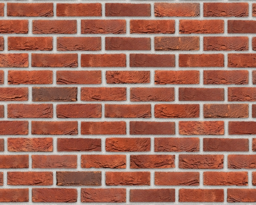 Steenstrip Geba 393 rood bruin handvorm waalformaat.