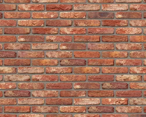 Steenstrip Geba 399 rood genuanceerd getrommeld dikformaat.