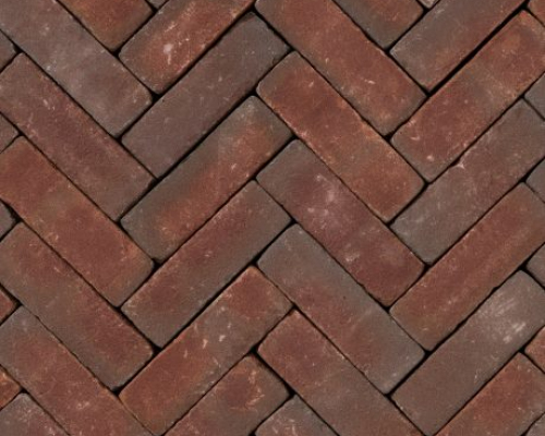 Gebakken dikformaat Geba 4042 rood paars getrommeld
