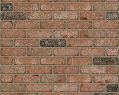 Steenstrip rood genuanceerd retro geba 460 dikformaat.