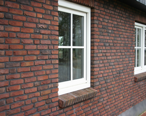 Metselsteen handvorm Geba 468 rood genuanceerd.