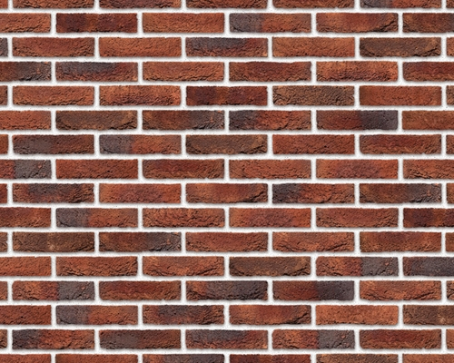 Steenstrip Geba 578 rood genuanceerd waalformaat. 