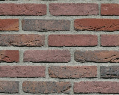 Metselsteen paarsblauw bont handvorm waalformaat Geba 663.