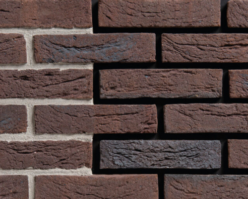 Metselsteen handvorm Geba 714 bruin paars waalformaat.