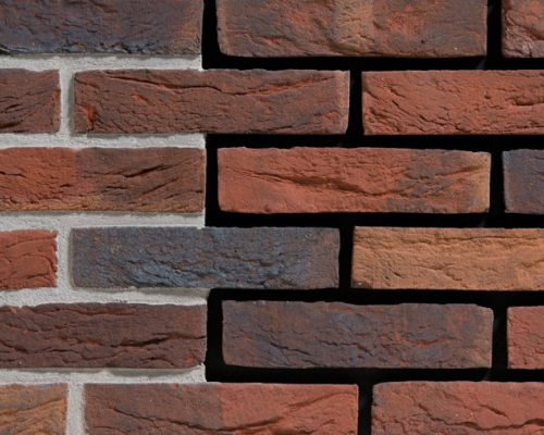 Metselsteen handvorm Geba 715 rood bont waalformaat.
