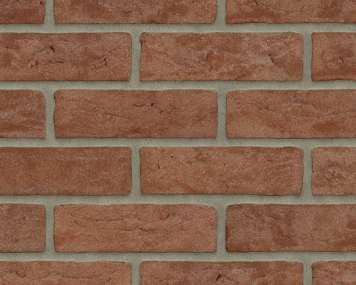 Steenstrip rood Geba 827 handvorm Engelsformaat.