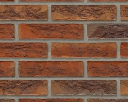 Steenstrip geba 841 rood bont handvorm waalformaat.