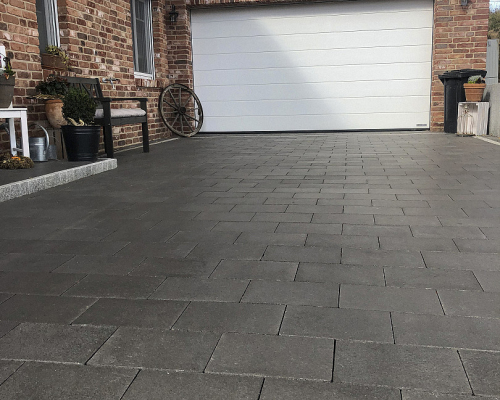 Topaanbieding betonsteen 20x30x6cm strak Antraciet.