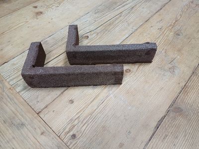 Steenstrip hoek bruin - Geba 157
