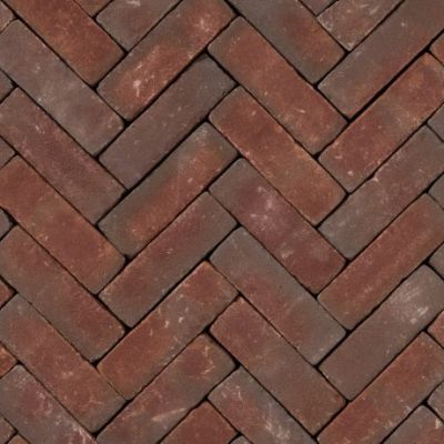 Gebakken dikformaat Geba 4042 rood paars getrommeld