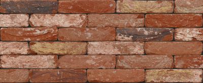 Waalformaat steenstrip getrommeld rood - Geba 537