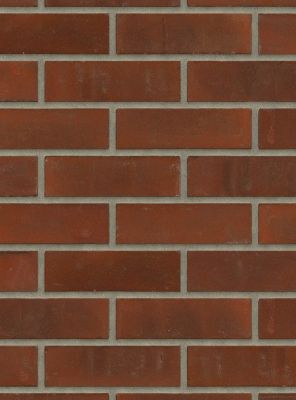 dikformaat metselstenen rood gemetseld in horizontale rijen met voeg