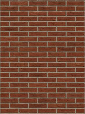 waalformaat metselstenen rood in halfsteensverband op een buitenmuur