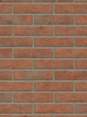 rode waalformaat metselstenen in traditioneel verband op een binnenmuur