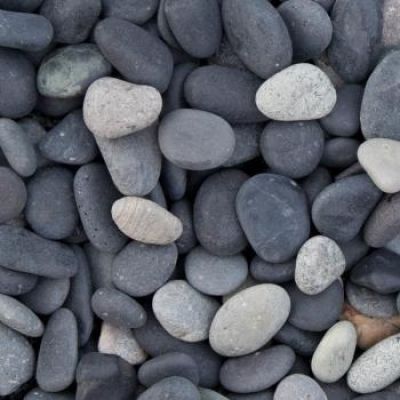 0,7 m3 Beach Pebbles zwart 8-16mm.