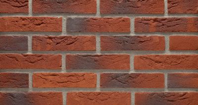 waalformaat metselstenen rood gemetseld als gevelbekleding van een gebouw