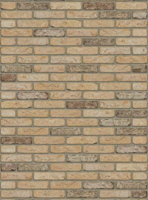 Waalformaat steenstrip retro geel - Geba 301
