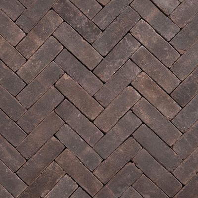 Gebakken dikformaat Geba 4037 bruin zwart getrommeld.69,95 p/m2
