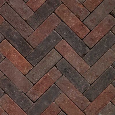 Gebakken dikformaat Geba 4050 rood paars getrommeld 65,95 p/m2