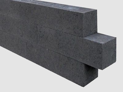 Linia palissade 15x15x60cm strak zwart