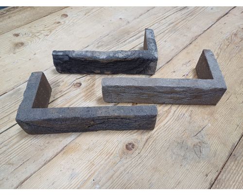 Hoekstrip geba 583 grijs zwart handvorm waalformaat.