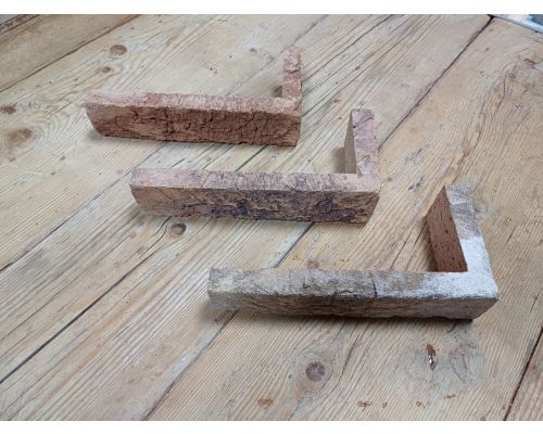 Hoekstrip Geba 865 bruin geel grijs genuanceerd handvorm waalformaat.