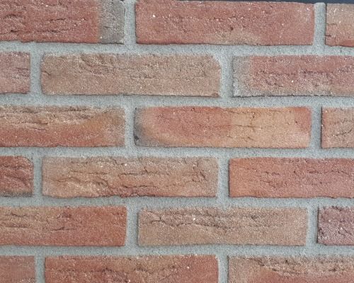 Steenstrip rood bont Geba 205 handvorm waalformaat.