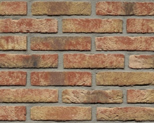 Metselsteen handvorm Geba 128 bont gereduceerd.