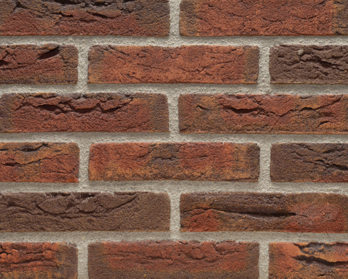 Metselsteen handvorm Geba 220 rood paars.