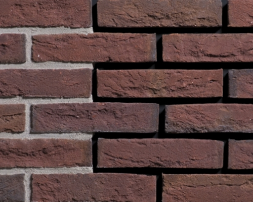 Metselsteen handvorm Geba 347 paars bruin.