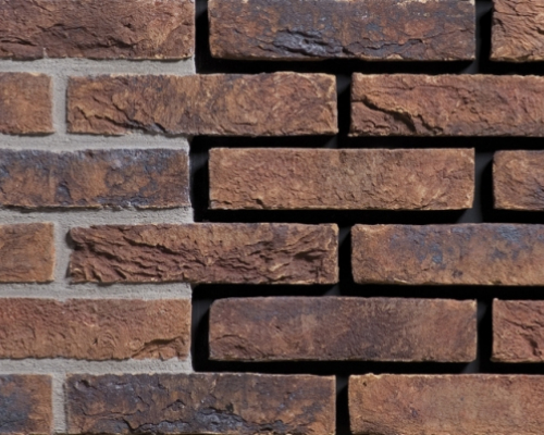 Metselsteen handvorm Geba 348 rood bont.