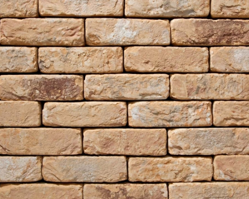 Metselsteen handvorm geel wit bruin Geba 363 dikformaat.