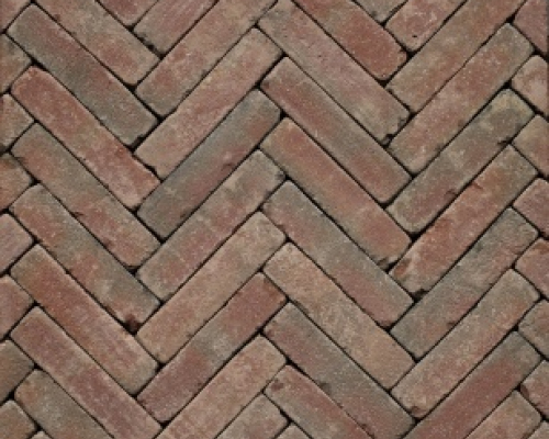 Gebakken waalformaat Geba 4017 rood genuanceerd getrommeld.65,95 p/m2
