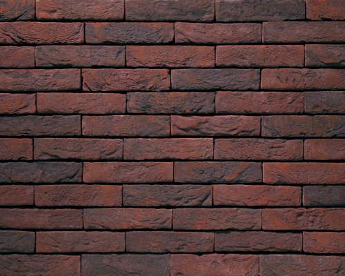 Metselsteen rood-paars-blauw genuanceerd handvorm Geba 586.