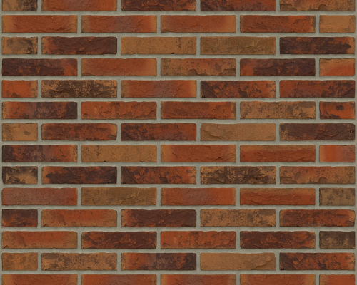 Metselsteen rood bont handvorm Geba 617.