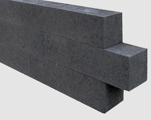 Linia palissade 15x15x60cm strak zwart