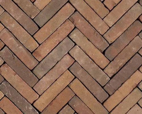 Gebakken waalformaat Geba 4057 wasserstrich rood brons bont getrommeld. 69,95 p/m2
